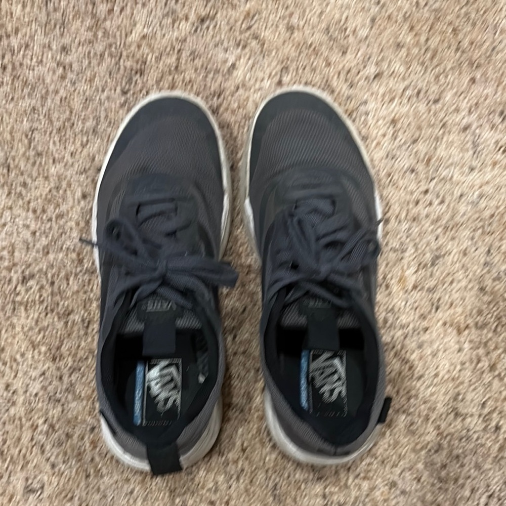 Vans Gray Sneakers Modern Design Lace-Up